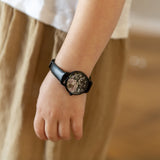 Cool Time Kids Armbanduhr – The Cool Black Flower Power